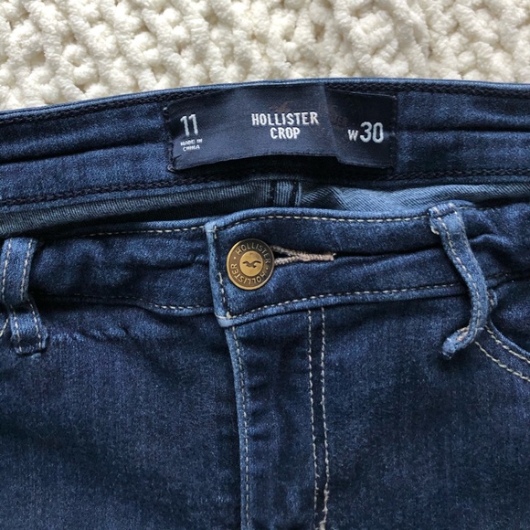 Ripped cropped blue skinny jeans - Picture 3 of 3